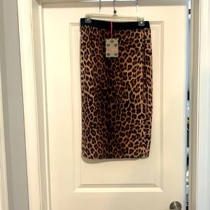 Boohoo, Leopard print pencil skirt, Size 14